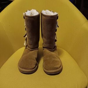 Women's Koolaburra by UGG Victoria Chestnut Brown Tall Boots Size 5